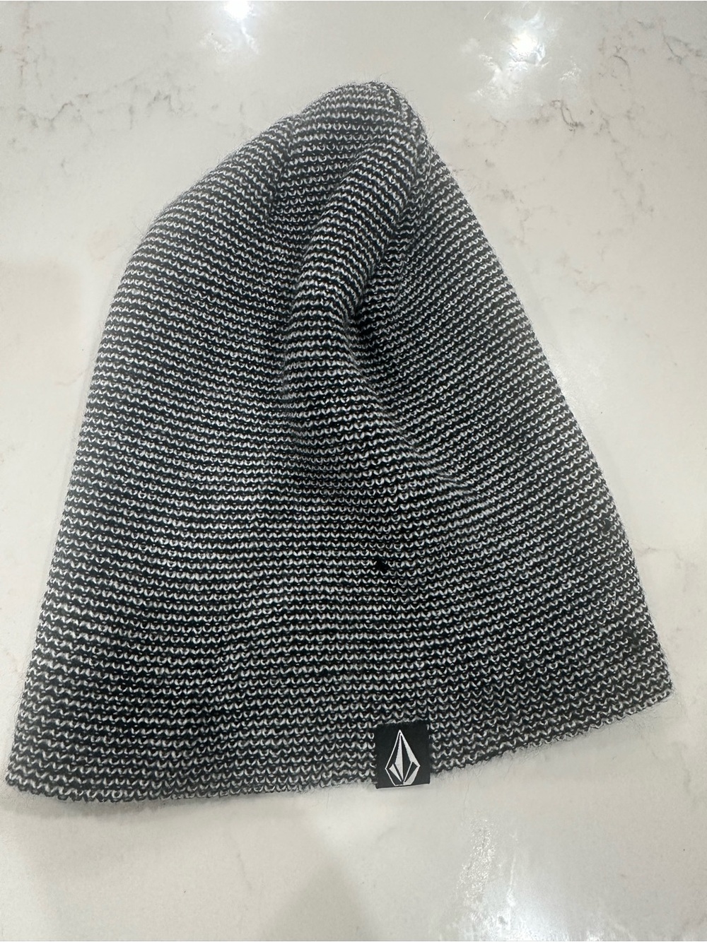 Volcom Black & White Marled Beanie